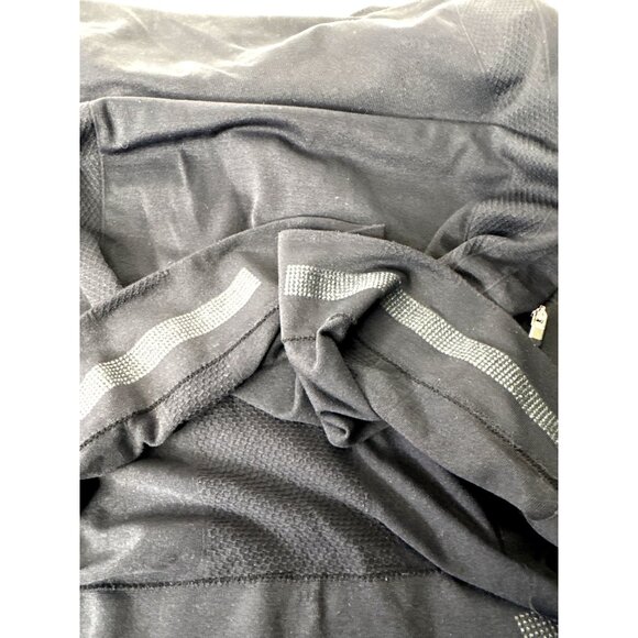 Athleta Women's Black Style 591607 Athletic Nylon Spandex Blend Long Sleeve Top - Picture 8 of 12